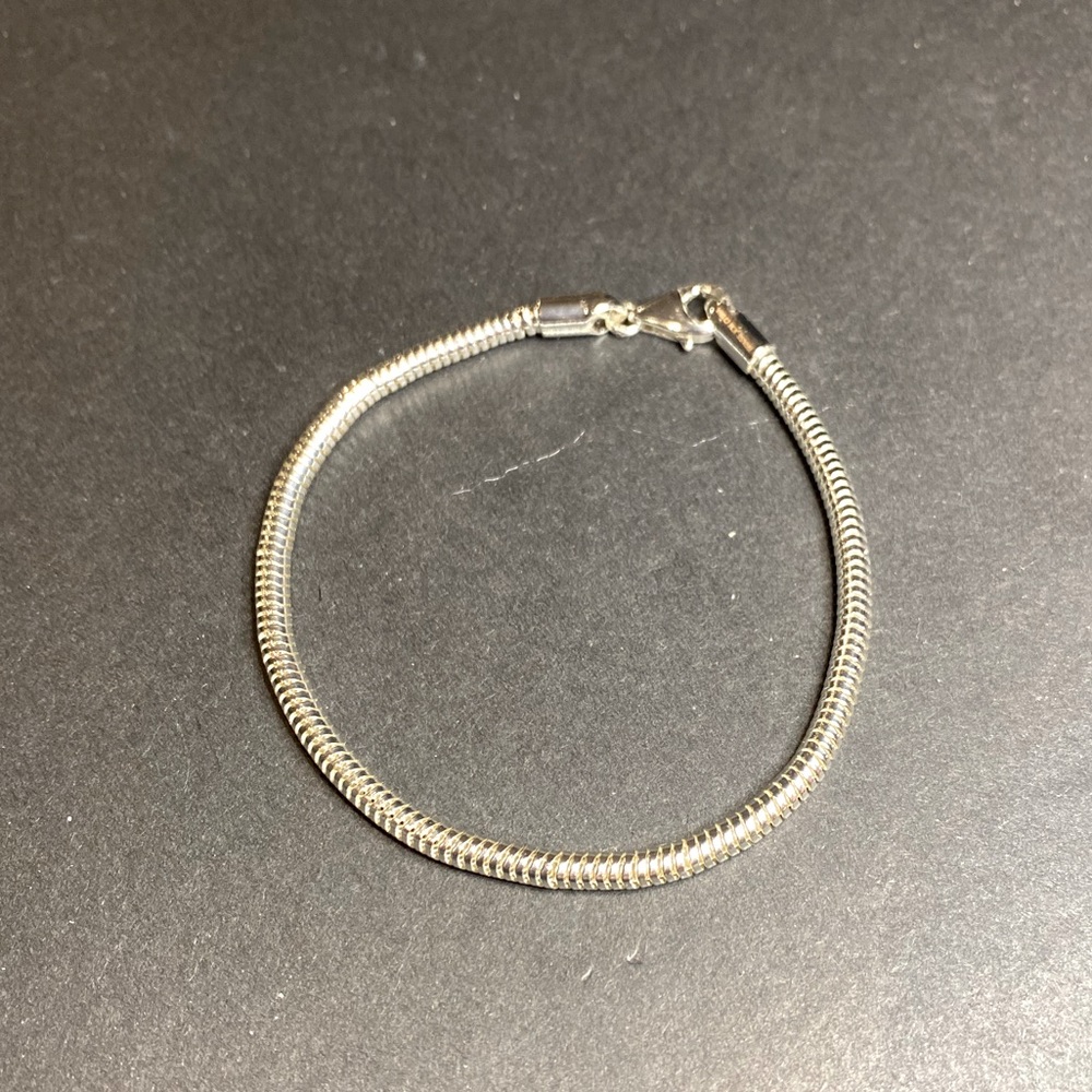 Silver toned charm bracelet. Note this bracelet is not Pandora - Picture 2 of 3
